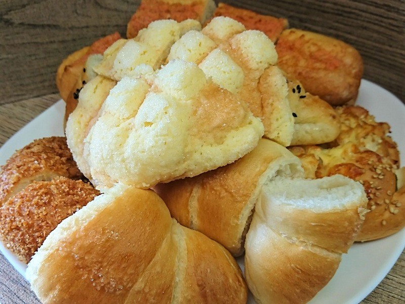 高鍋町のベーカリーCafe風々々のパン