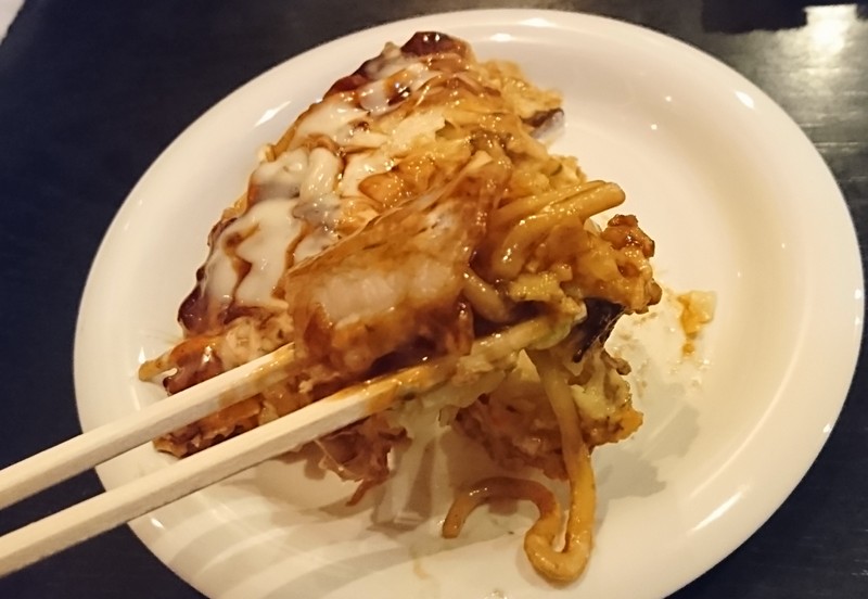 ゑべっさん高鍋店で食べた「ぶたモダン」5