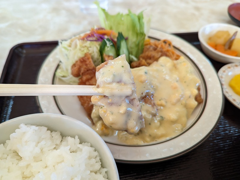 宮崎市清武町の「お食事処ちよ」で食べたチキン南蛮定食5