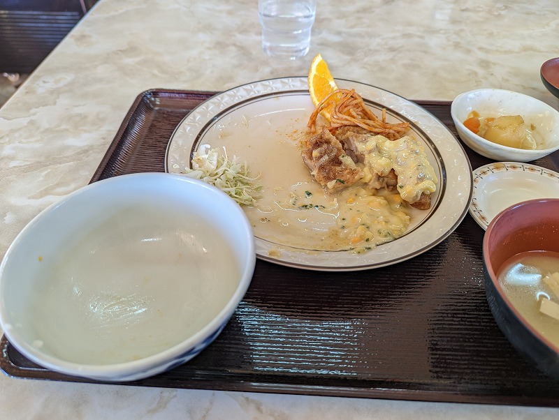 宮崎市清武町の「お食事処ちよ」で食べたチキン南蛮定食12