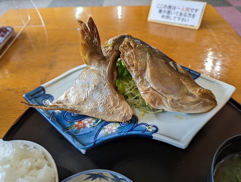宮崎市清武町の「いなか家定食の店」ランチで食べたカマ塩焼1