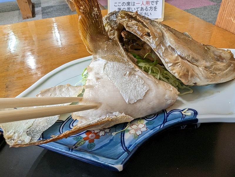 宮崎市清武町の「いなか家定食の店」ランチで食べたカマ塩焼5