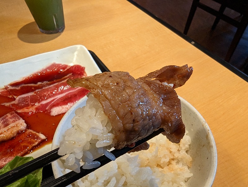 宮崎市新別府町の焼肉きんぐで食べた特盛焼肉980円のランチ16