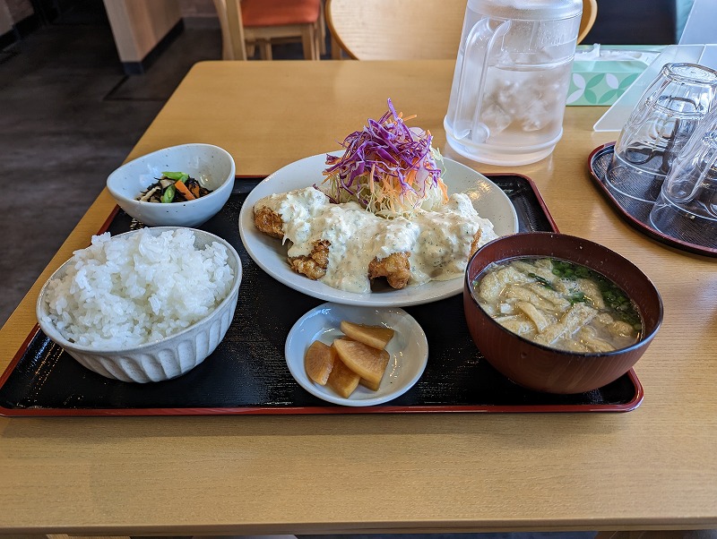 宮崎市の「あじさい食堂」で食べたチキン南蛮定食