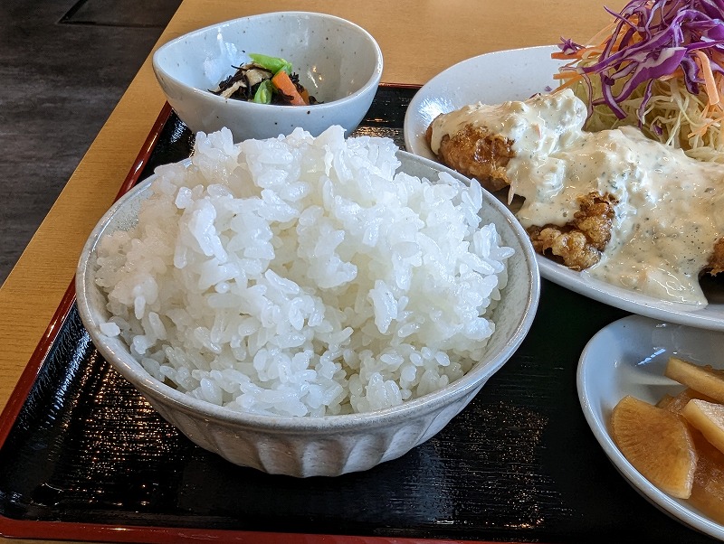 宮崎市の「あじさい食堂」で食べたチキン南蛮定食2
