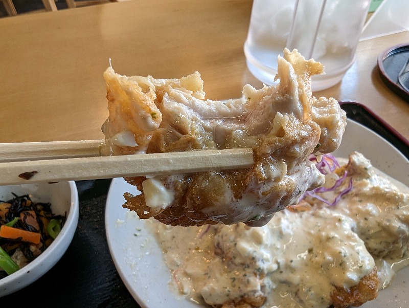 宮崎市の「あじさい食堂」で食べたチキン南蛮定食11