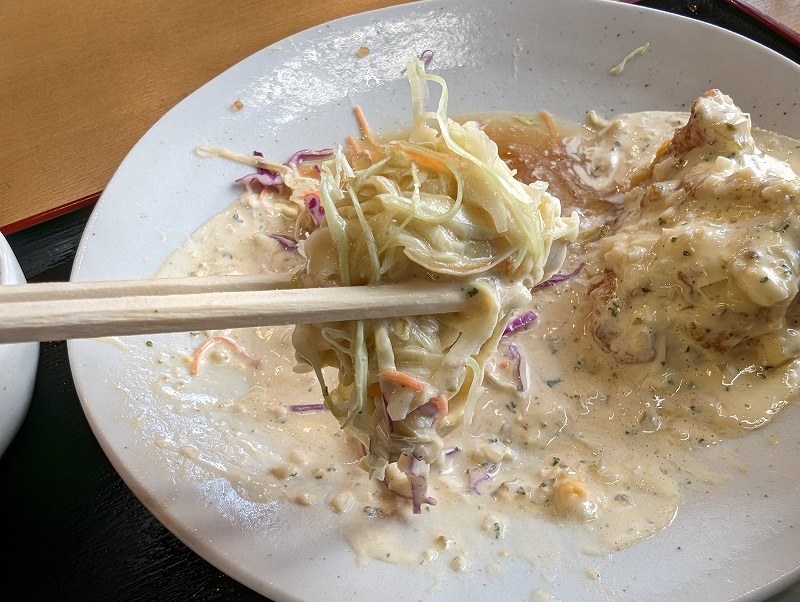 宮崎市の「あじさい食堂」で食べたチキン南蛮定食8