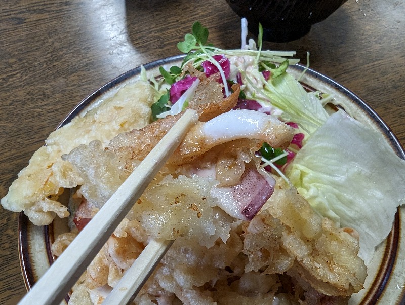 宮崎市江平中町の大吉食堂で食べたイカ天定食4