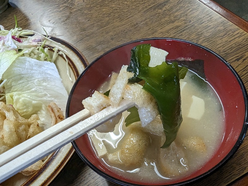宮崎市江平中町の大吉食堂で食べたイカ天定食10