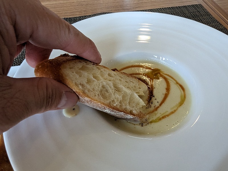 高鍋町の西洋料理Nature(ナチュレ)Aコースのパンと季節のスープ4