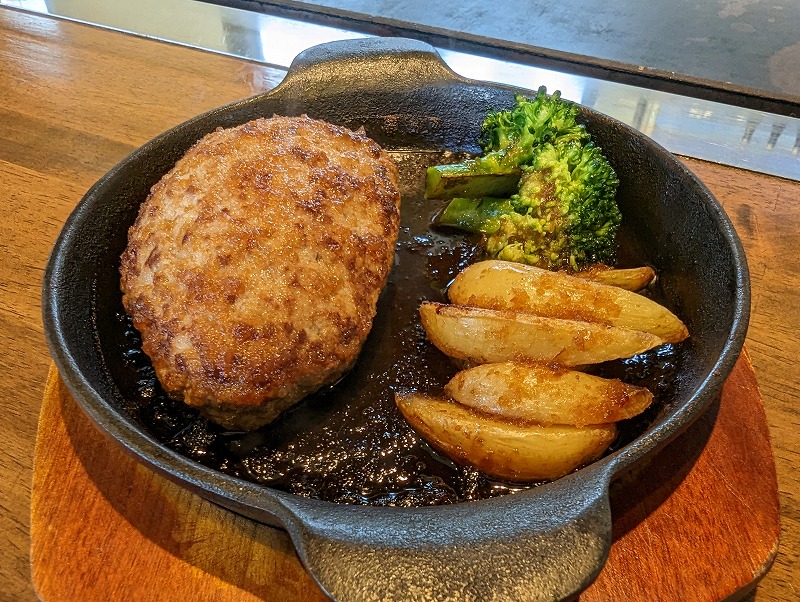 宮崎市阿波岐原の「ばんから」のランチで食べたハンバーグ定食10