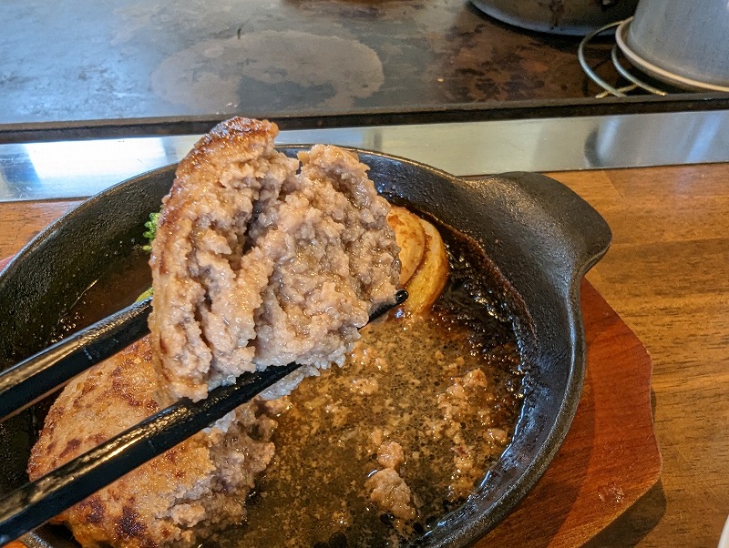 宮崎市阿波岐原の「ばんから」のランチで食べたハンバーグ定食18
