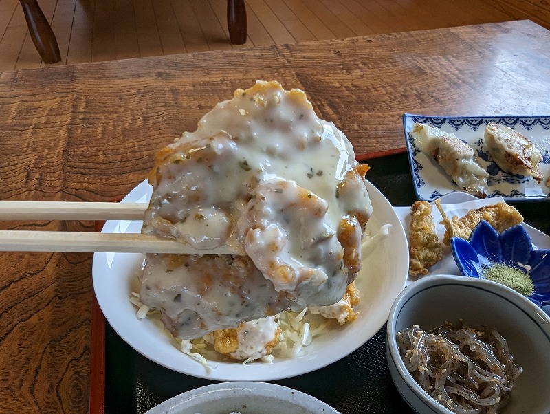 宮崎市佐土原町の「たっちゃん」で食べたチキン南蛮定食10