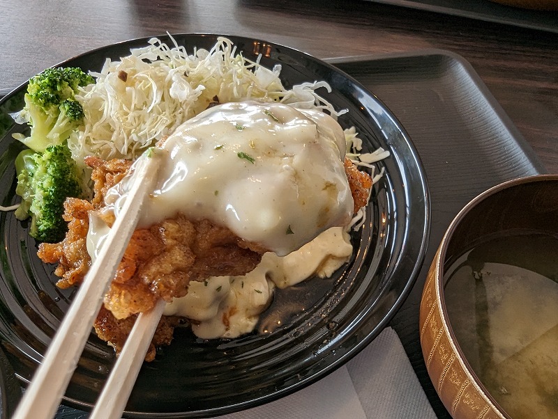 宮崎市の南国宮崎ライダーズカフェROUTE220で食べたチキン南蛮定食2