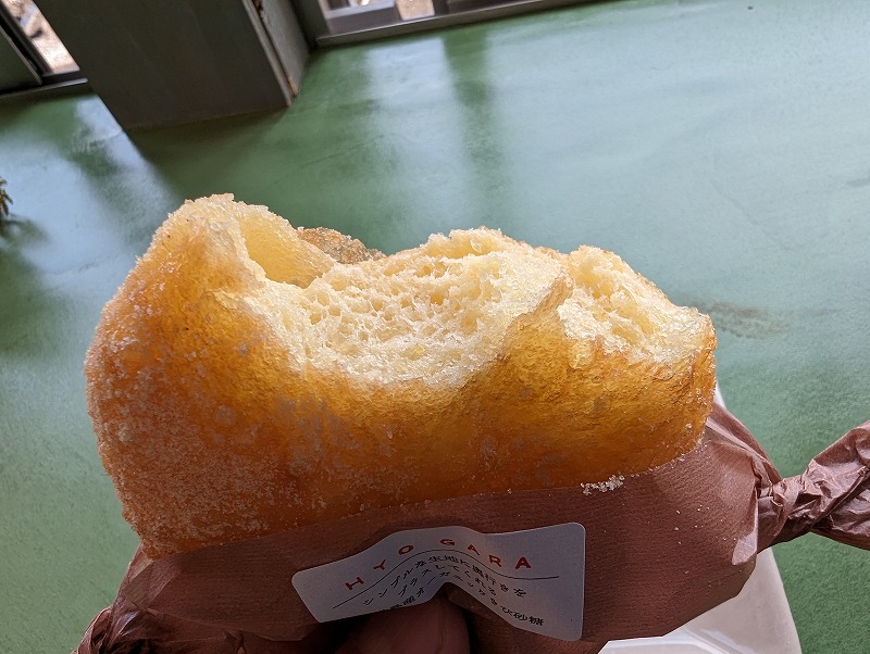 門川町の「氷柄」で食べた「きび砂糖のドーナツ」4