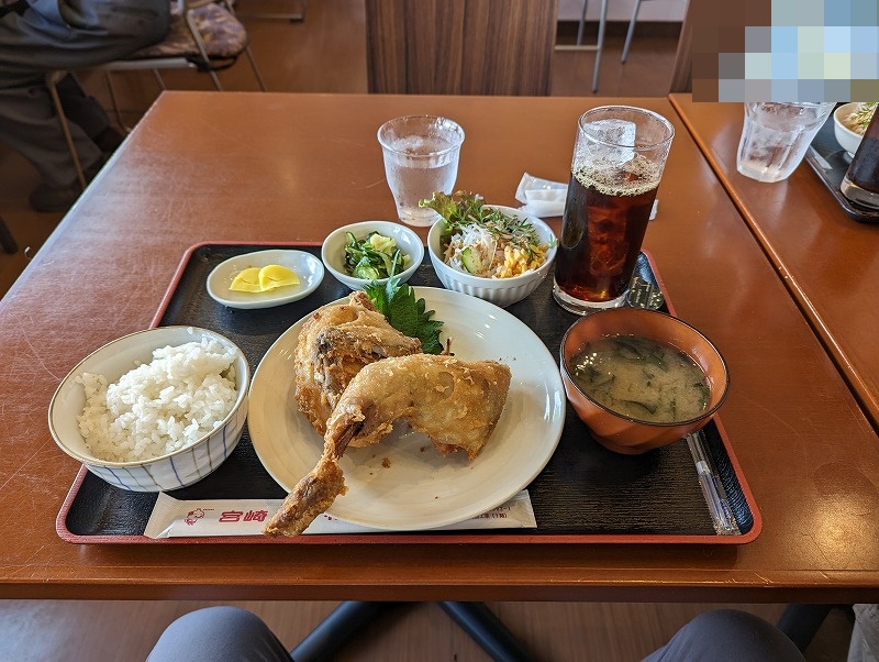 国富町の「宮崎かしわや」で食べた「からあげランチ」