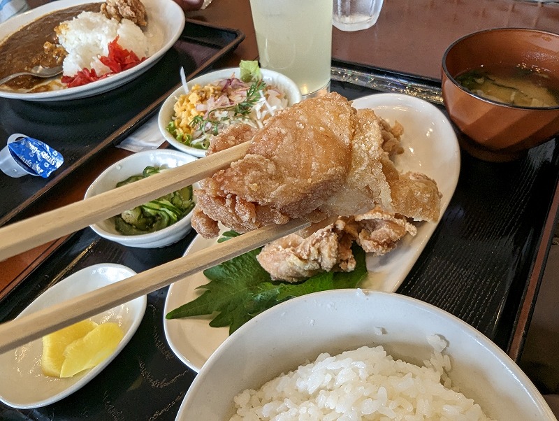 国富町の「宮崎かしわや」で食べた「からあげランチ」3
