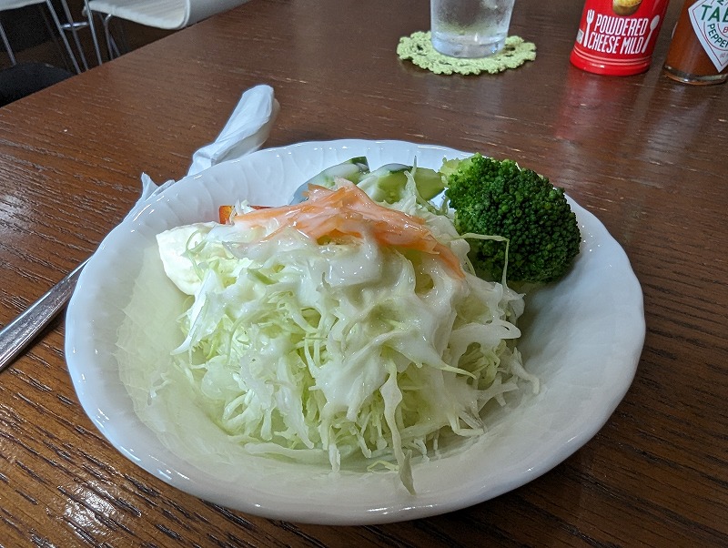 門川町の喫茶コワンで食べたサラダ2