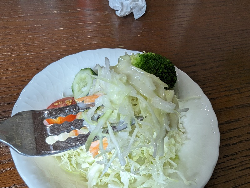 門川町の喫茶コワンで食べたサラダ3