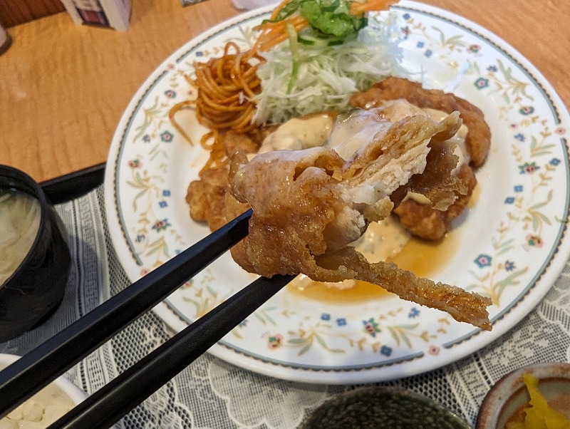宮崎市の蜜柑(みかん)で食べたチキン南蛮定食8