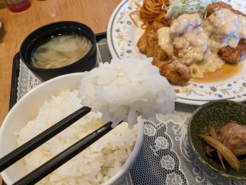 宮崎市の蜜柑(みかん)で食べたチキン南蛮定食9