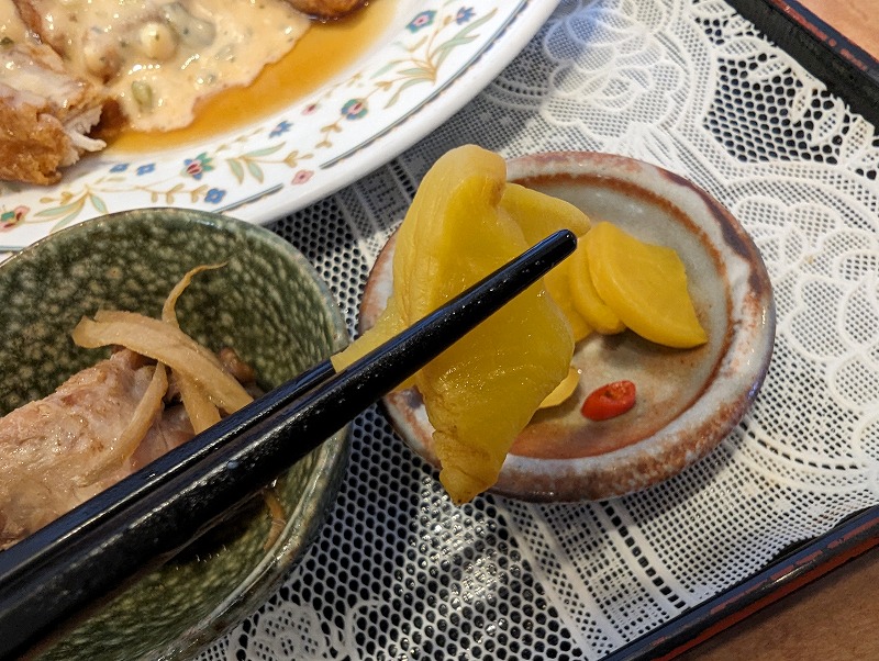 宮崎市の蜜柑(みかん)で食べたチキン南蛮定食12