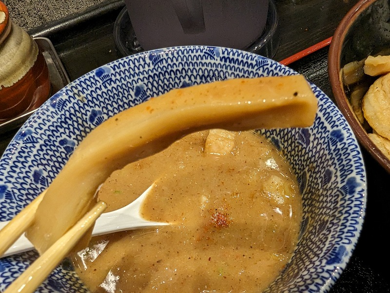 宮崎市の麺匠 真田で食べた「特製濃厚豚骨魚介つけ麺」9
