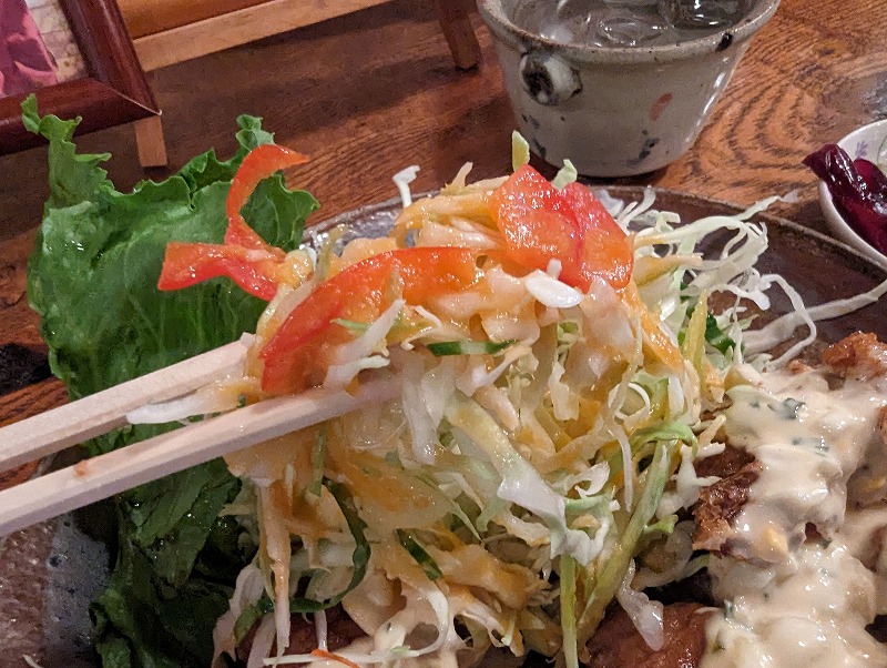 日南市飫肥の「珈琲とお食事の家 喫茶 園」で食べたチキン南蛮定食16