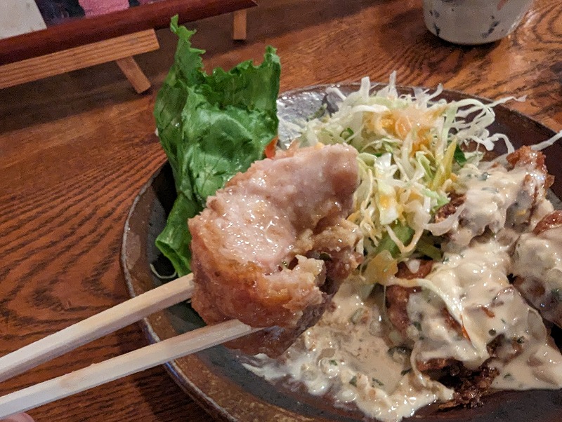 日南市飫肥の「珈琲とお食事の家 喫茶 園」で食べたチキン南蛮定食18