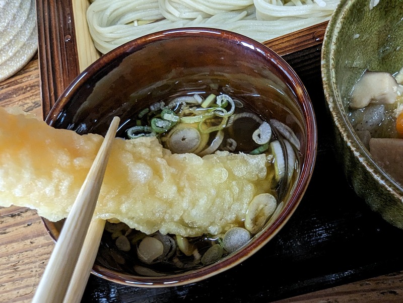宮崎市の新潟のへぎそば たけ乃で食べた「大海老と野菜の天せいろ」12