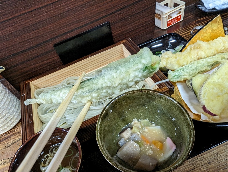 宮崎市の新潟のへぎそば たけ乃で食べた「大海老と野菜の天せいろ」16