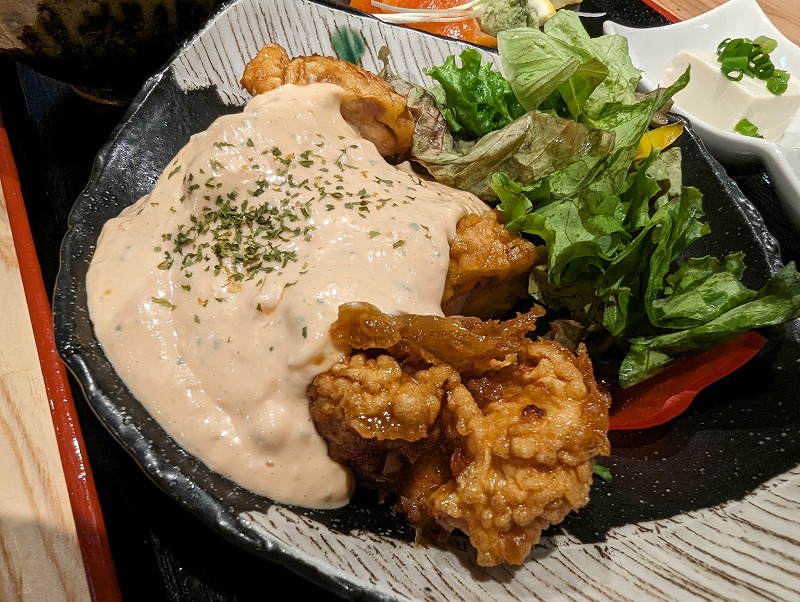 宮崎市の宮地鮮屋 橘通東店で食べた「チキン南蛮定食」6