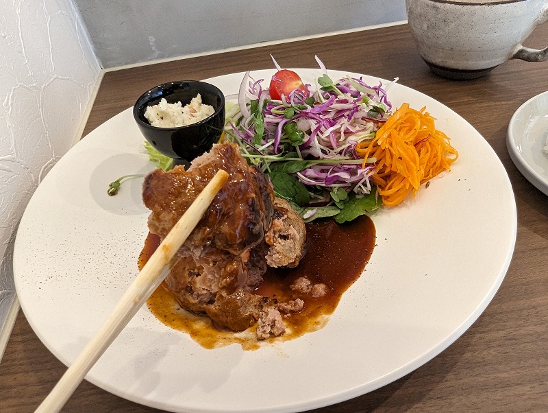 宮崎市の「ごはんとお酒 Pole Pole(ポレポレ)35」で食べたハンバーグランチ9