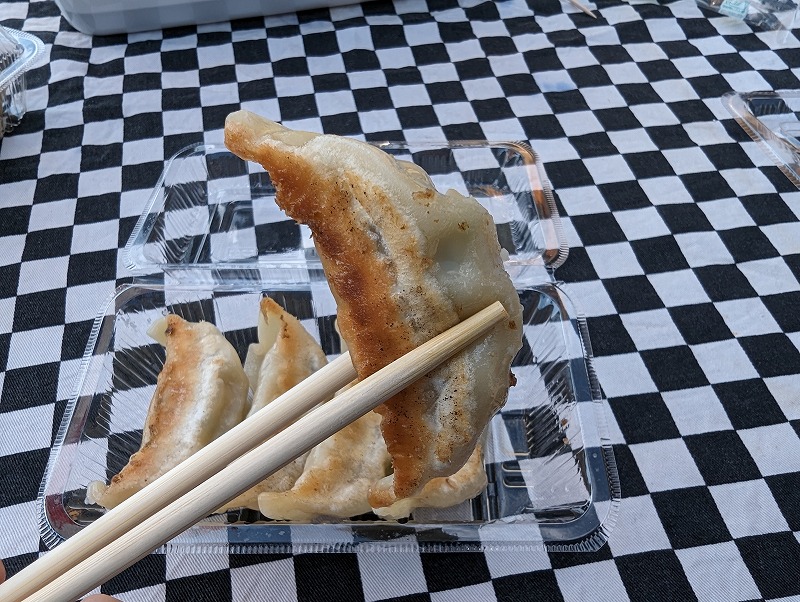 木城町の宮崎餃子 たれいらずで食べた焼き餃子の普通味4