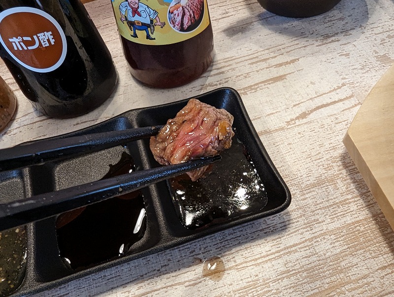 日向市の「けんちゃんステーキ キャビア王国店」で食べた「けんちゃんステーキ＆ハンバーグ」13