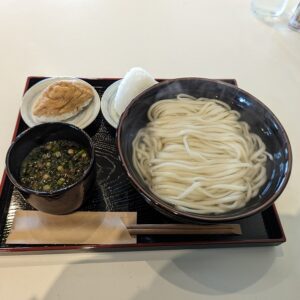 西都市の「釜揚げうどん うさぎ屋」で食べた釜揚げうどん(並)