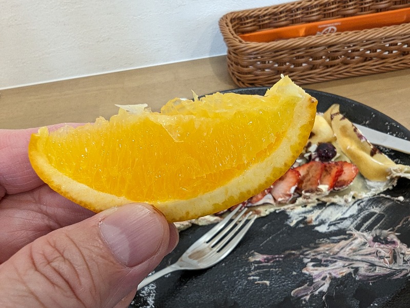 日向市細島のカフェUMIで食べたオレンジ