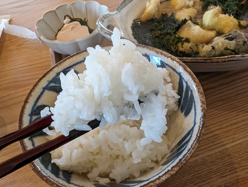宮崎市佐土原町の「がくのだいどころ」で食べたタイ天ぷら磯のりあんかけ定食10
