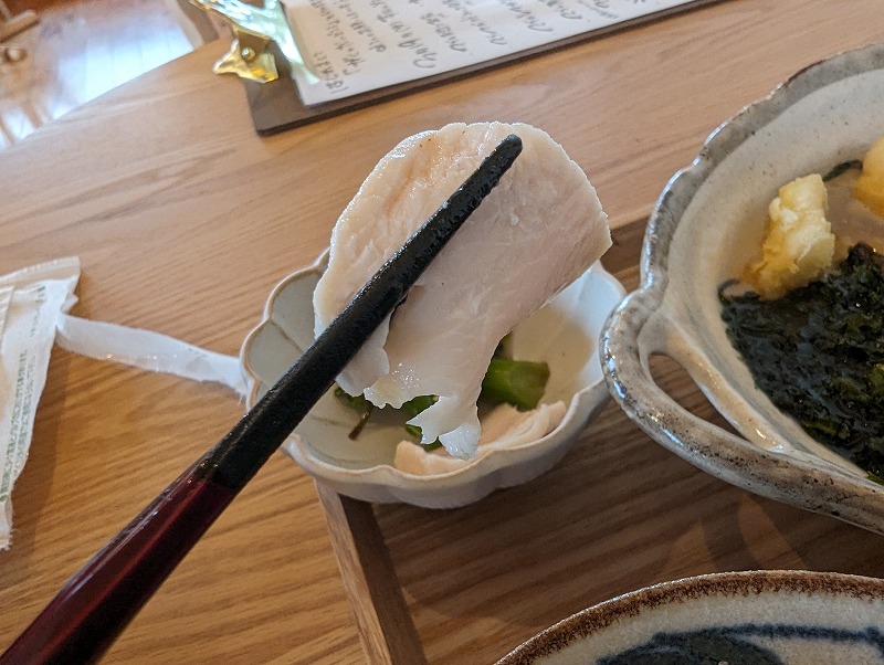 宮崎市佐土原町の「がくのだいどころ」で食べたタイ天ぷら磯のりあんかけ定食11