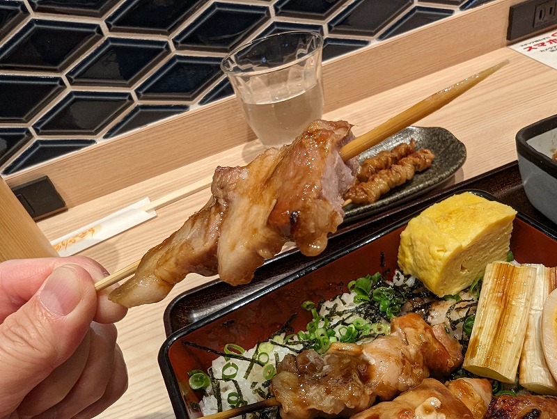 焼き鳥専門店 博多ぐるぐるとりかわ 竹乃屋 宮崎駅ナカ店で食べた焼きとり重定食8