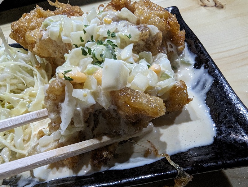 宮崎市の居酒屋「呑み食い処 鳥王」で食べたチキン南蛮7