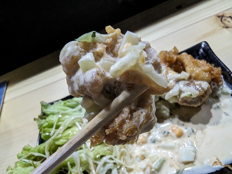 宮崎市の居酒屋「呑み食い処 鳥王」で食べたチキン南蛮8