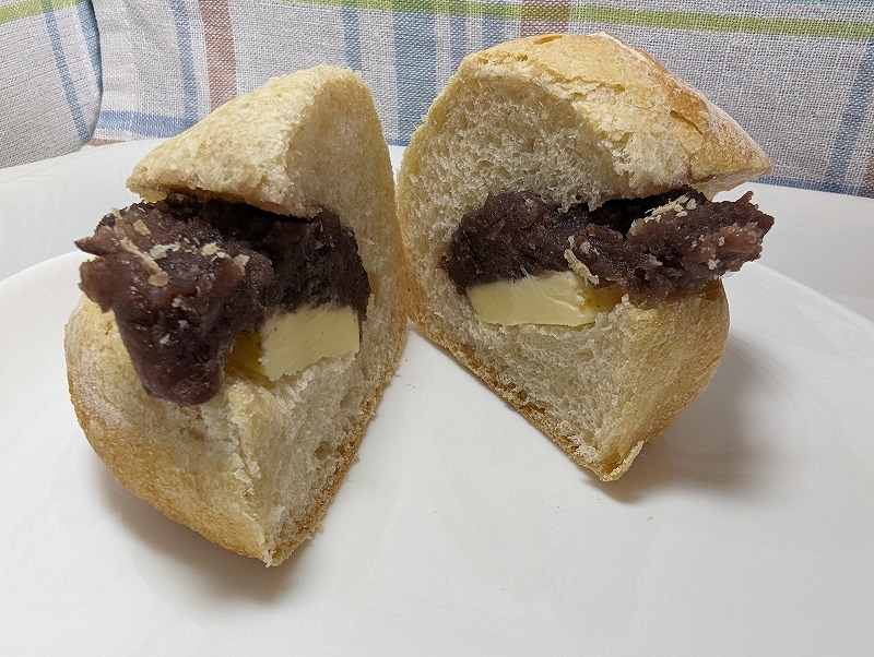 川南町のToron batonで購入して自宅で食べた「あんバター」2