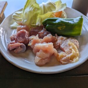 都城市の松葉ごろん亭で食べた炭火焼きB定食