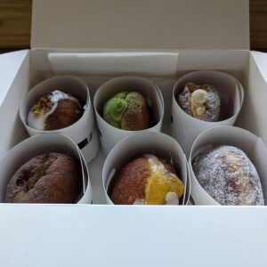 snow peak cafe 都城で購入したドーナツ6種類