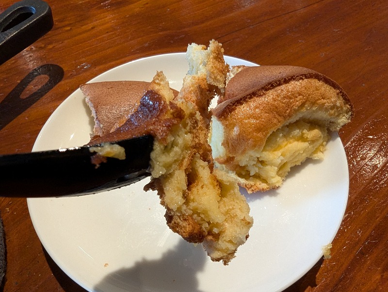 都城市のcafe de 杜で食べたスキレットカステラ5