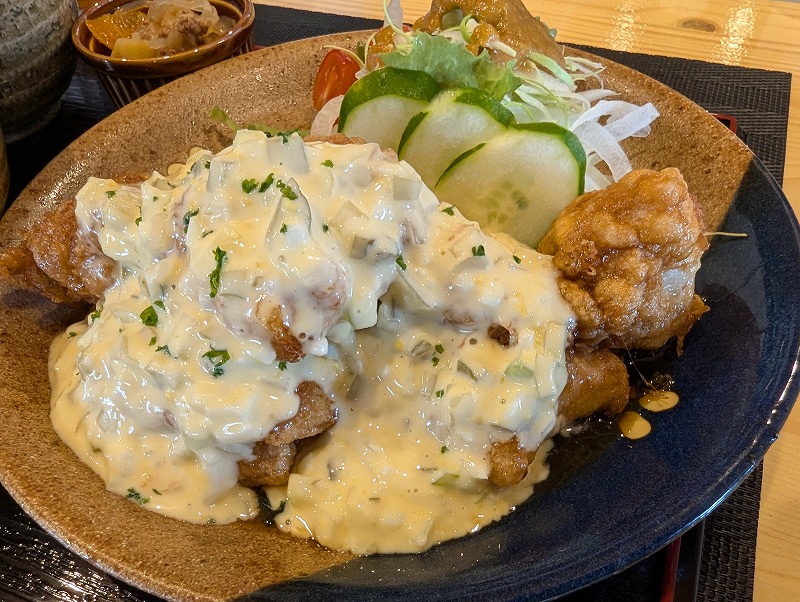 宮崎市佐土原町のカフェ リアンで食べたチキン南蛮7