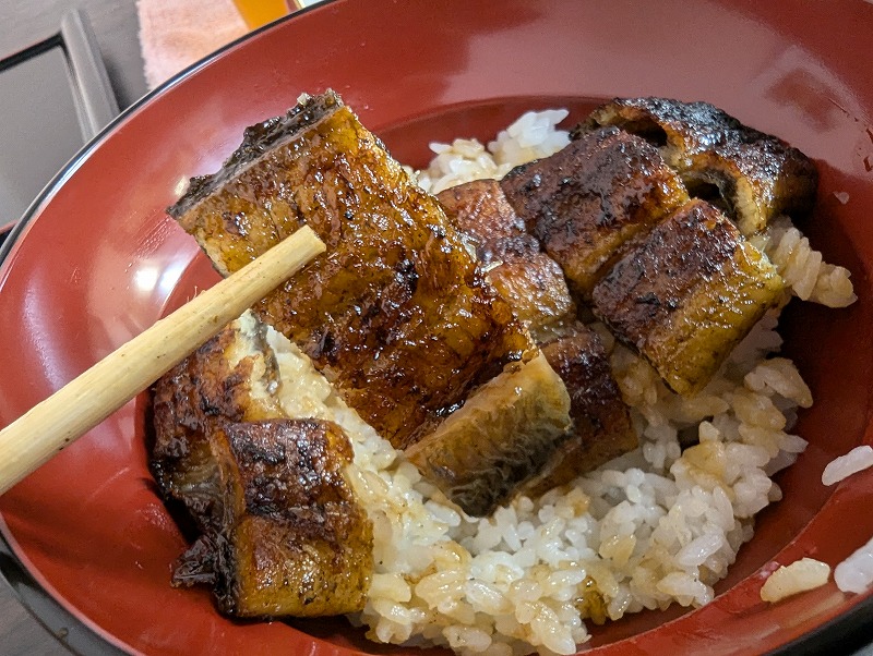 宮崎市の「うなぎの鰻美」で食べた1000円の朝どんぶり5