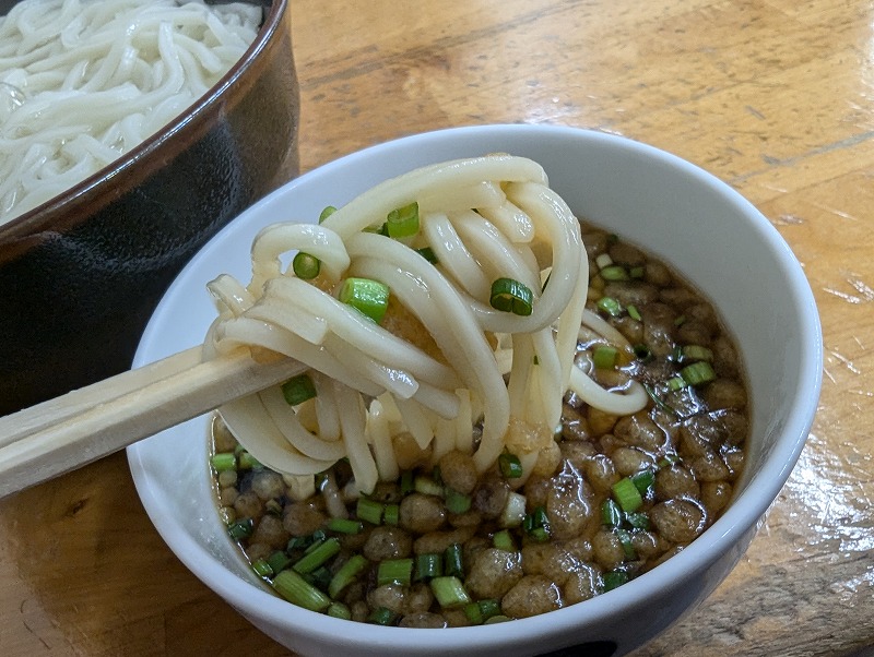 宮崎市中央通の戸隠本店で食べた釜揚げうどん4