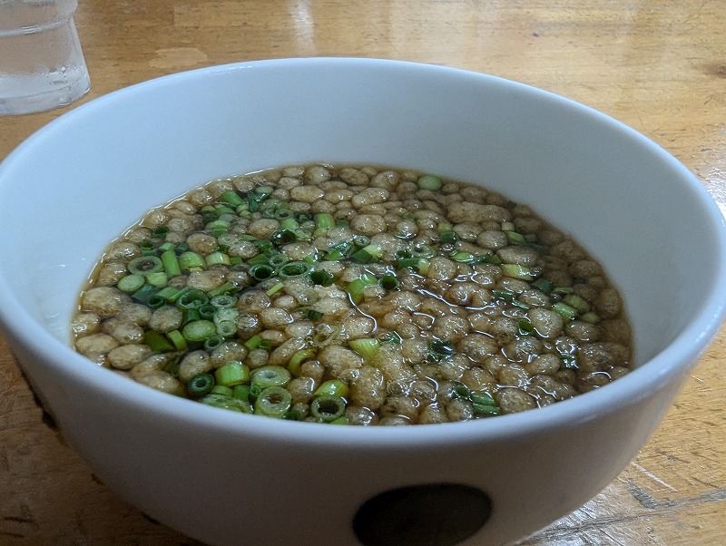 宮崎市中央通の戸隠本店で食べた釜揚げうどん2